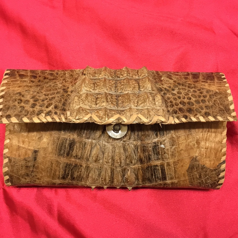 Real vintage Crocodile wallet from Africa